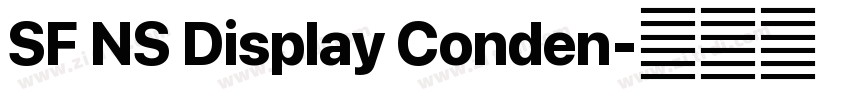 SF NS Display Conden字体转换